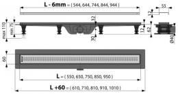 Водостічний жолоб ALCA PLAST APZ9-750M: 4