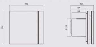 Витяжний вентилятор Soler&Palau SILENT-200 CHZ DESIGN - 3C: 5