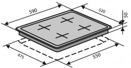 Варильна поверхня газова VENTOLUX HSF640-T3G CEST (IVORY): 6