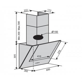 Витяжка Ventolux DIAMOND 60 WH (700) PB: 4