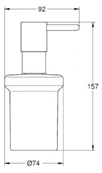 Дозатор для рідкого мила GROHE ESSENTIALS 40394001: 2