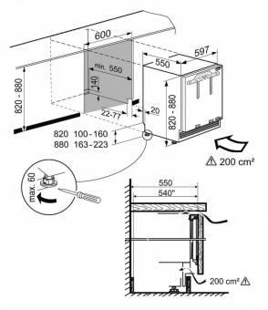 Вбудований холодильник LIEBHERR SUIB 1550: 4