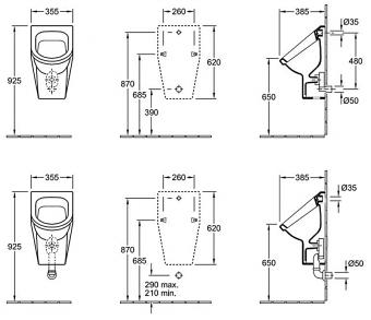Пісуар Villeroy&Boch Architectura 55740001: 2
