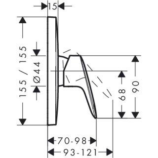 Змішувач для душу HANSGROHE LOGIS 71605000: 2