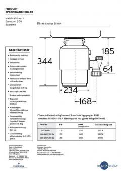 Подрібнювач In-Sink-Erator Model Evolution 200 Supreme: 6