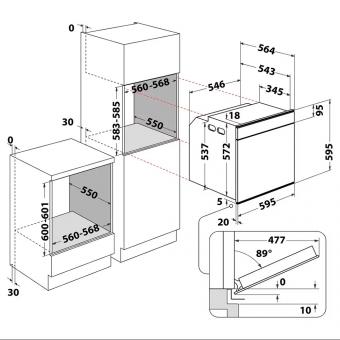 Духова шафа електрична WHIRLPOOL AKZ9 6230 IX: 2