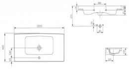 Умивальник меблевий CERSANIT CREA 100см K114-018: 3