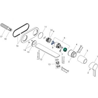 Змішувач для раковини HANSGROHE Novus 71127000: 2