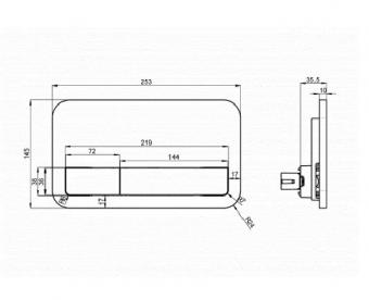 Змивна клавіша Villeroy&Boch ViConnect 200 92249068: 2