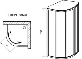 Душевая кабина RAVAK Supernova SKCP 4-80 перл-белый 31144V10011: 2