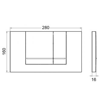 Змивна клавіша VILLEROY & BOCH VICONNECT PRO 92214361: 2