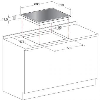 Варильна поверхня газова WHIRLPOOL POW64D2NB: 3