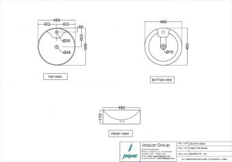 Умивальник Jaquar JDS 47 JDS-WHT-25935: 2