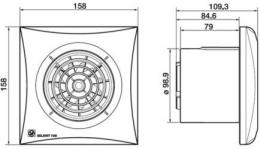 Витяжний вентилятор Soler&Palau SILENT-100 CZ Silver 230V: 3