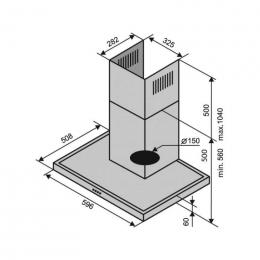 Витяжка VENTOLUX ITALIA 60 BG (1000) TC MM: 4
