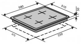 Варильна поверхня газова VENTOLUX HG C7 CEST (X): 5
