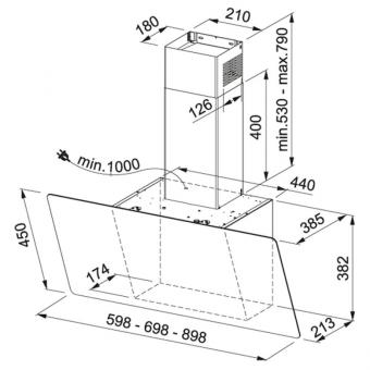 Витяжка Franke EVO Plus FPJ 625 V BK/SS 330.0528.064: 2