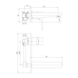 Змішувач для раковини IMPRESE BRECLAV VR-05245W: 2