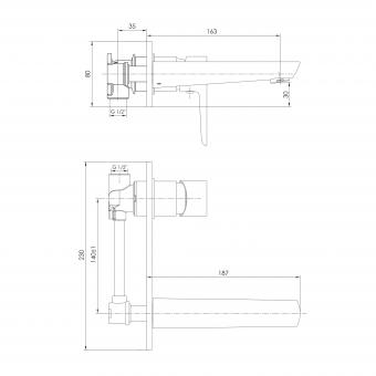 Змішувач для раковини IMPRESE BRECLAV VR-05245W: 2