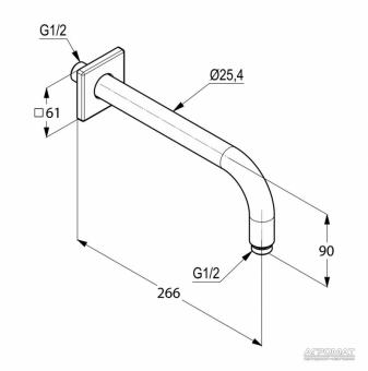 Кронштейн KLUDI A-QA 665330500: 2