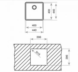 Мийка TEKA BE LINEA RS15 40.40 115000007: 2
