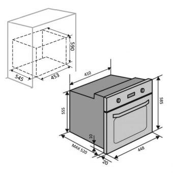 Духова шафа електрична VENTOLUX MUNCHEN 6 TC (BKX): 2