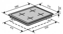 Варильна поверхня газова VENTOLUX HG E7 CEST (X): 4