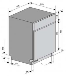 Вбудована посудомийна машина VENTOLUX DW 6012 4M PP: 4