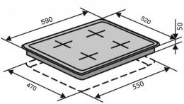 Варильна поверхня газова VENTOLUX HG C7G CEST (WH): 4