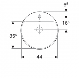 Умивальник GEBERIT VariForm 500.705.01.2: 2