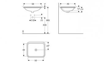 Умивальник GEBERIT VariForm 500.767.01.2: 2