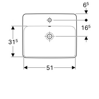 Умивальник GEBERIT VariForm 500.741.01.2: 2