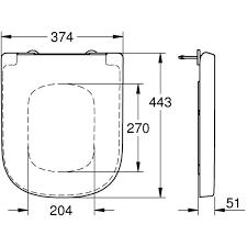 Сидіння для підвісного унітазу GROHE Euro Ceramic 39330001: 2