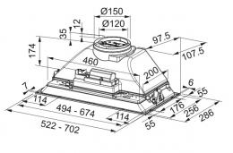 Кухонна витяжка Franke INCA SMART FBI 525 XS 305.0599.507: 2