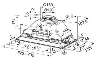 Кухонна витяжка Franke INCA SMART FBI 525 XS 305.0599.507: 2