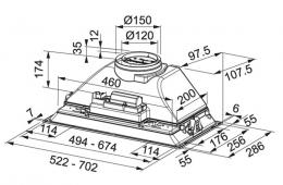 Кухонна витяжка Franke INCA SMART FBI 525 XS HCS 305.0599.509: 2