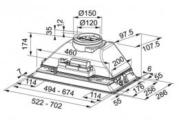 Кухонна витяжка Franke INCA SMART FBI 705 XS HCS 305.0599.510: 3