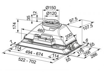 Кухонна витяжка Franke INCA SMART FBI 705 XS HCS 305.0599.510: 3