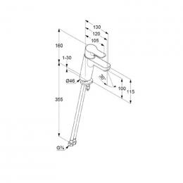 Змішувач для умивальника KLUDI PURE&EASY 372929165: 2