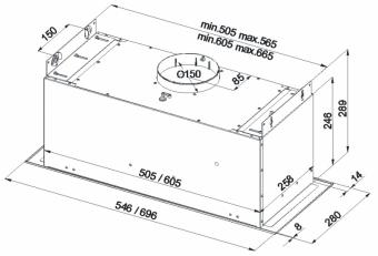 Витяжка Best Chef Smart box 1000 black 55 (OSKI55J4KW.S3.MC.KSB_BST): 6