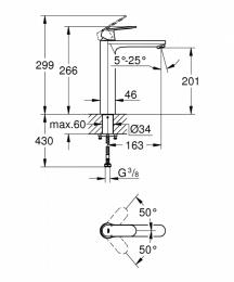 Змішувач для раковини GROHE EUROSMART COSMOPOLITAN 23921000: 2