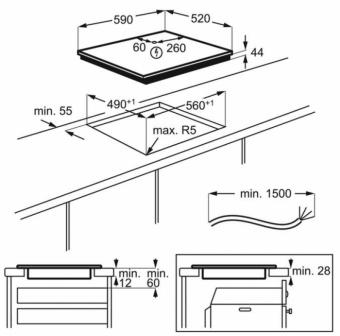 Варильна поверхня індукційна Electrolux EIV63440BW: 2