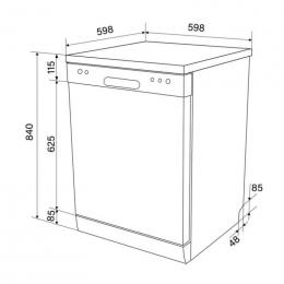 Посудомийна машина VENTOLUX DW 6012 4M NA FS: 2