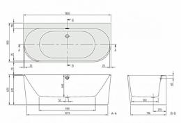 Ванная Villeroy & boch Oberon 2.0 1800x800 UBQ180OBR9CD00V-01: 4