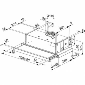 Кухонна витяжка Franke Flexa FTC 612 XS V2 (315.0532.375): 2