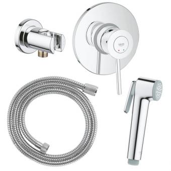 Набір GROHE RAPID 38722001 + унітаз + набір змішувачів + гіг. набір Mega Bundle Euroeco 39117MB0: 2