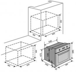 Духова шафа електрична VENTOLUX DUBLIN 6MT (GRS): 5