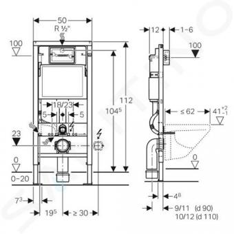 Інсталяція GEBERIT DUOFIX 3в1 458.103.00.1 без кнопки: 2