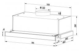 Кухонна витяжка Interline DELI X/S A/60/2/T: 5