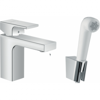 Змішувач для раковини з гігієнічним душем HANSGROHE Vernis Shape 71216000: 1